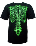 This Is Spinal Tap Nigel's skeleton graphic on a black adult t-shirt.
