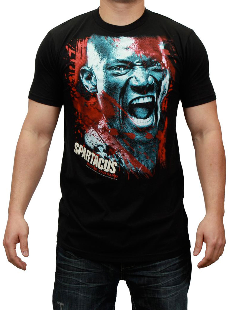 Spartacus Doctore knows best graphic on a black adult t-shirt.