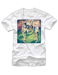 Trooper BBQ graphic on a white adult t-shirt.