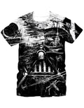Epic Vader graphic on a white adult t-shirt.