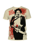 Official Texas Chainsaw Massacre Splatter french vanilla T-shirt - licensed horror merchandise