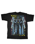 Star Wars Darth Vader empire neon graphic on a black adult t-shirt.