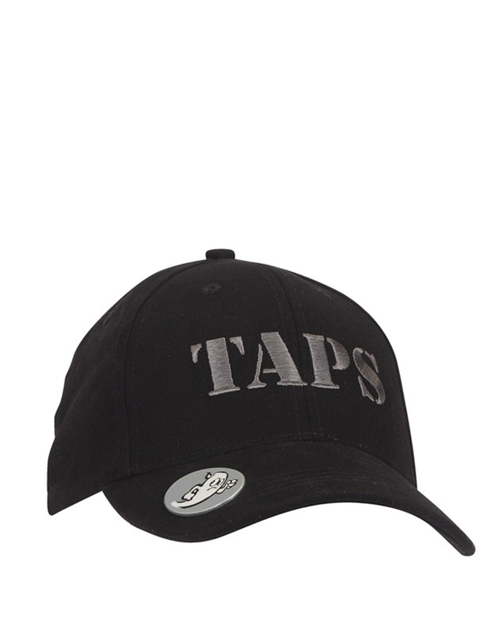 Ghost Hunters TAPS bottle opener hat graphic on a black adult cap.