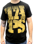 Ghost Hunters TAPS hard stack graphic on a black adult t-shirt.