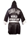 Rocky Clubber Lang the Southside Slugger graphic on an adult robe.