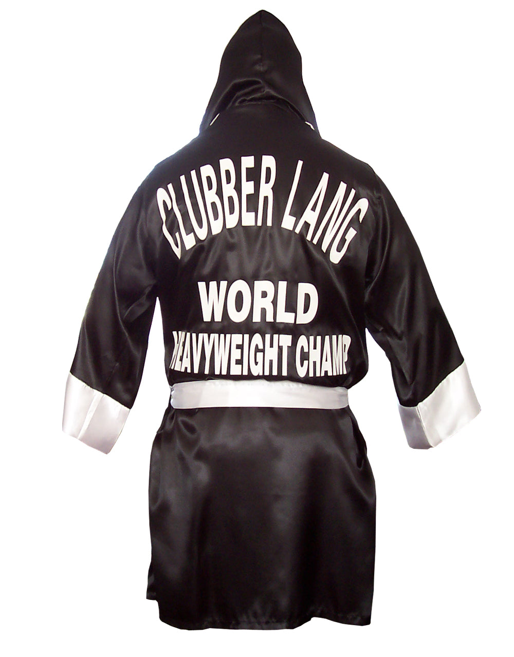 Rocky Clubber Lang the Southside Slugger graphic on an adult robe.
