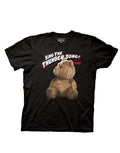 Sing the thunder song graphic on a black adult t-shirt.
