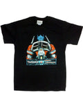 Transformers Prime Alpha graphic on a black adult t-shirt.
