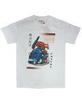 Transformers convoy graphic on a white adult t-shirt.