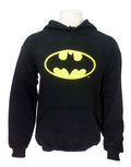 Batman classic logo graphic on a black adult hoodie.