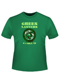 Green Lantern corps graphic on a green adult t-shirt.