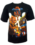 Marvel Avengers comics geeks comic con exclusive graphic on a black adult t-shirt.
