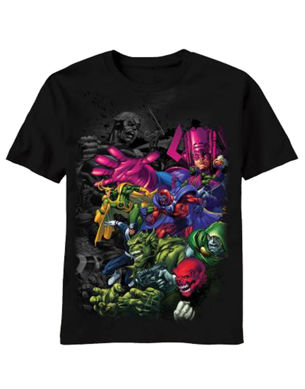 Marvel Avengers stand your ground graphic on a black adult t-shirt.