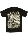 Marvel Avengers desensitized graphic on a black adult t-shirt.