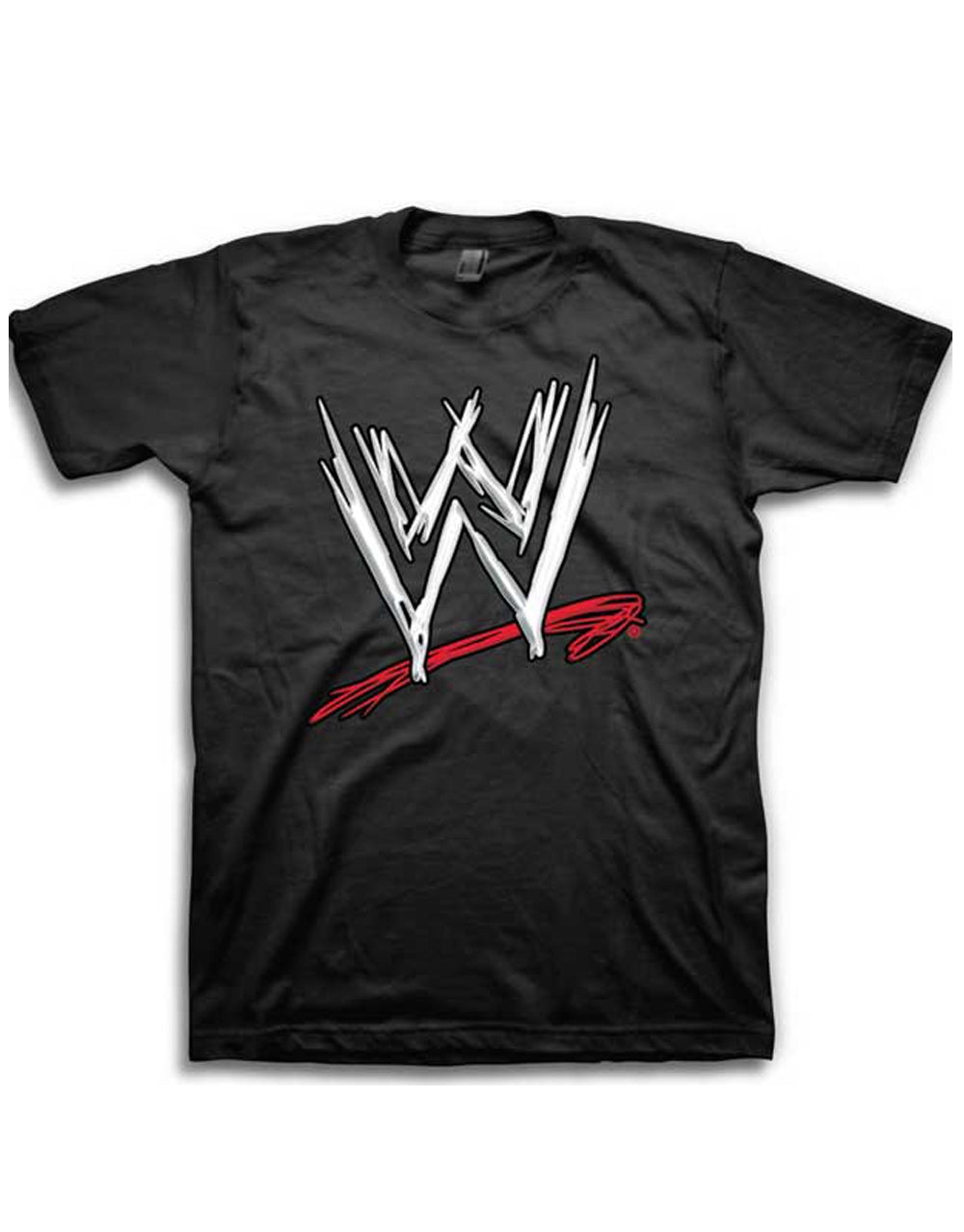 Official WWE Scratch Logo black T-shirt - licensed wrestling apparel