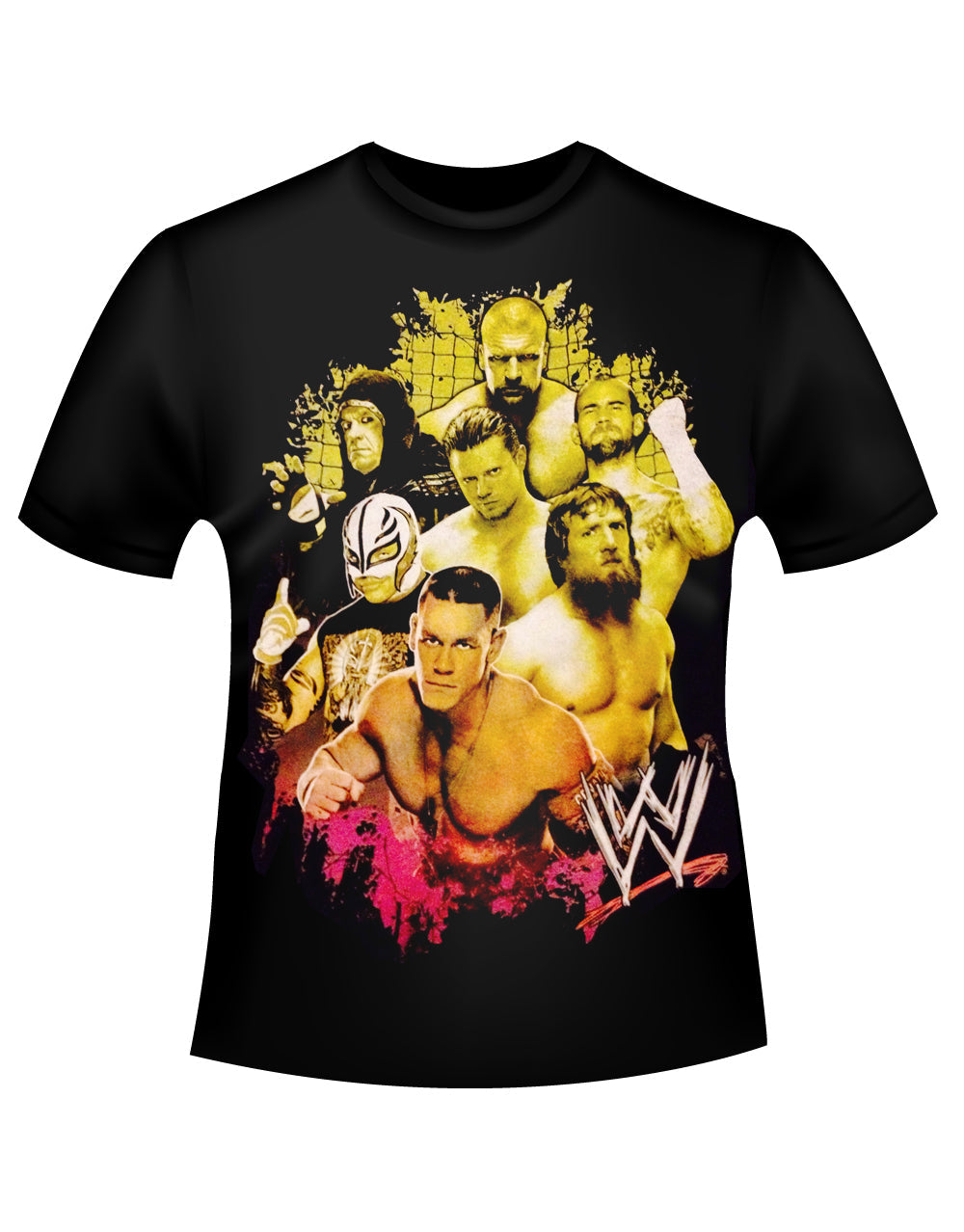 Official WWE Ready To Fight black T-shirt - licensed wrestling apparel