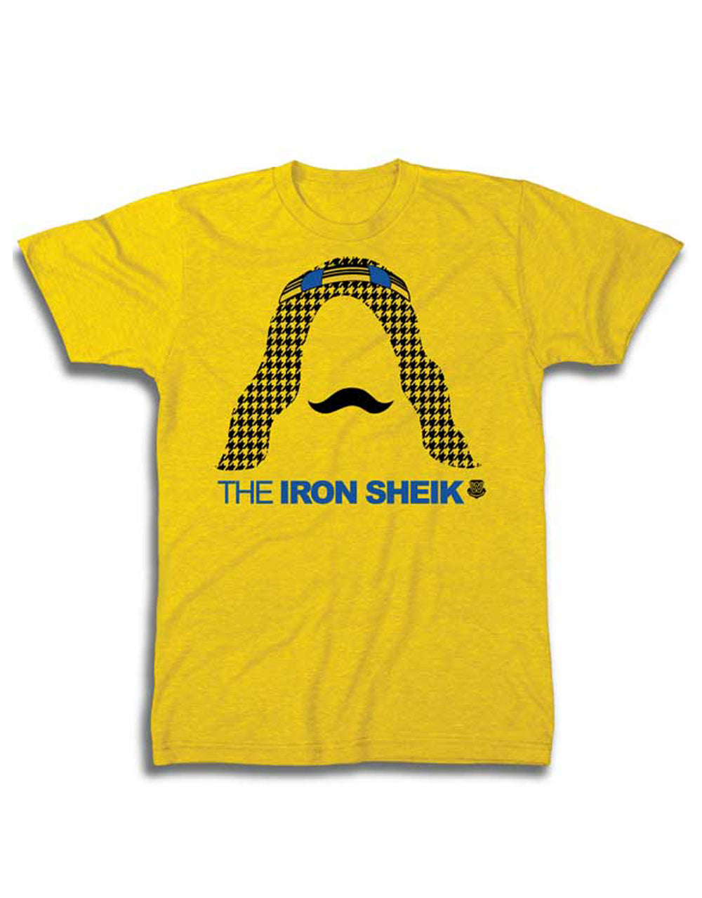 Official WWE The Iron Sheik yellow T-shirt - licensed wrestling merchandise