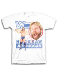 Official WWE Hacksaw Jim Duggan white T-shirt - licensed wrestling merchandise