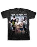 Official WWE Show, Miz, Orton, Kane black T-shirt - licensed wrestling merchandise