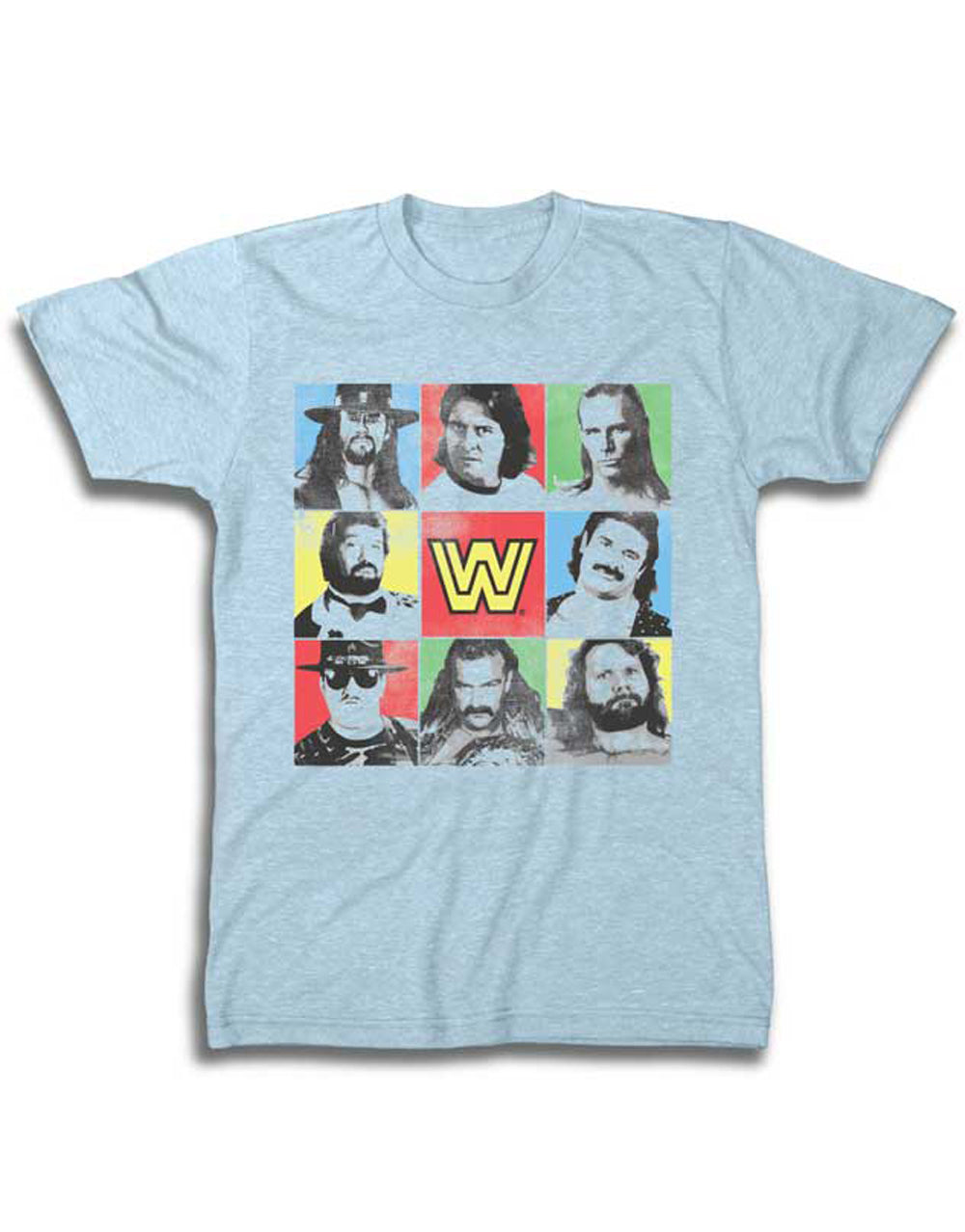 Official WWE Wrestling Legends heathered blue T-shirt - licensed wrestling merchandise