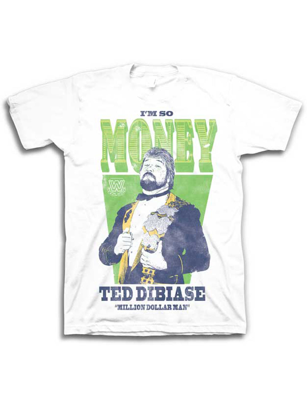 Official WWE Ted DiBiase I'm So Money white T-shirt - licensed wrestling apparel