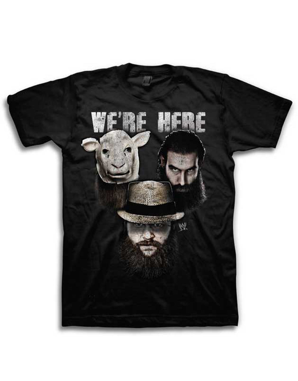Official WWE Wyatt Family Were Here black T-shirt - licensed wrestling apparel