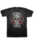 Official WWE Stone Cold Steve Austin Skull black T-shirt - licensed wrestling merchandise