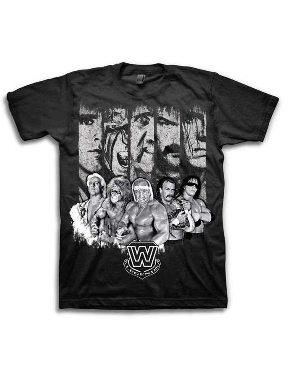 Official WWE Classic Faces black T-shirt - licensed wrestling merchandise
