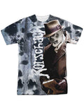 Rorschach's journal graphic on a white adult t-shirt.