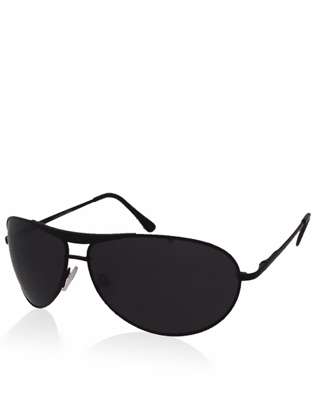 Wayne Dark Knight Sunglasses Style, Black Frame / Smoke Mirror Lens