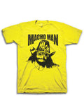 Official WWE Macho Man Randy Savage yellow T-shirt - licensed wrestling merchandise