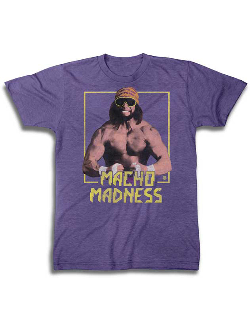 WWE T-Shirt, Adult Macho Man Madness Heathered Purple