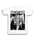 Official WWE Macho Man Randy Savage Legend white T-shirt - licensed wrestling apparel