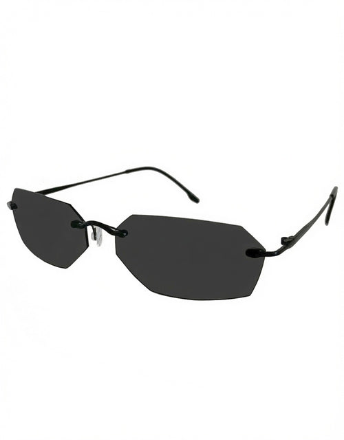 Agent Smith Style Sunglasses, Rimless / Smoke Lens