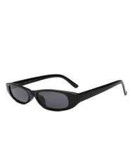 Blade Style Sunglasses, Black Frame / Smoke Lens
