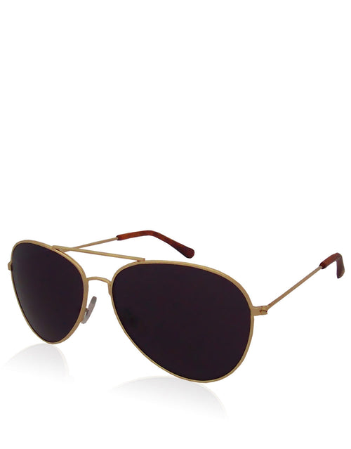 Brasco Depp Style Aviator Sunglasses, Gold Frame / Smoke Lens