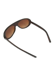 Bruce Dragon Style Aviator Sunglasses Tortoise Frame / Brown Gradient Lens