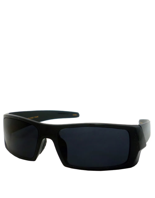 Cage Drive Style Chopper Sunglasses, Black Frame / Smoke Lens