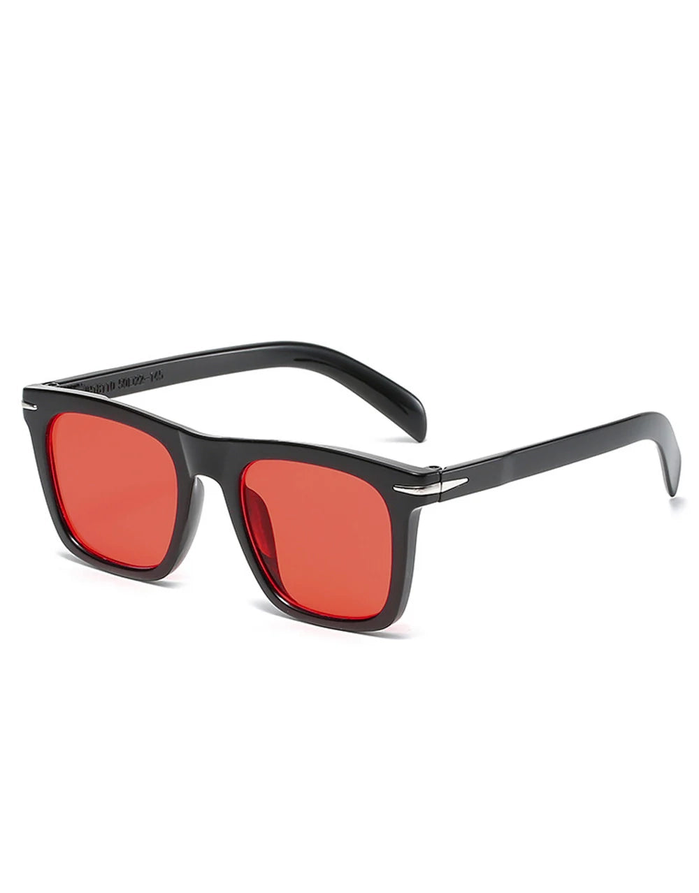 Cage Massive Talent Style 2 Sunglasses, Black Frame / Red Lens