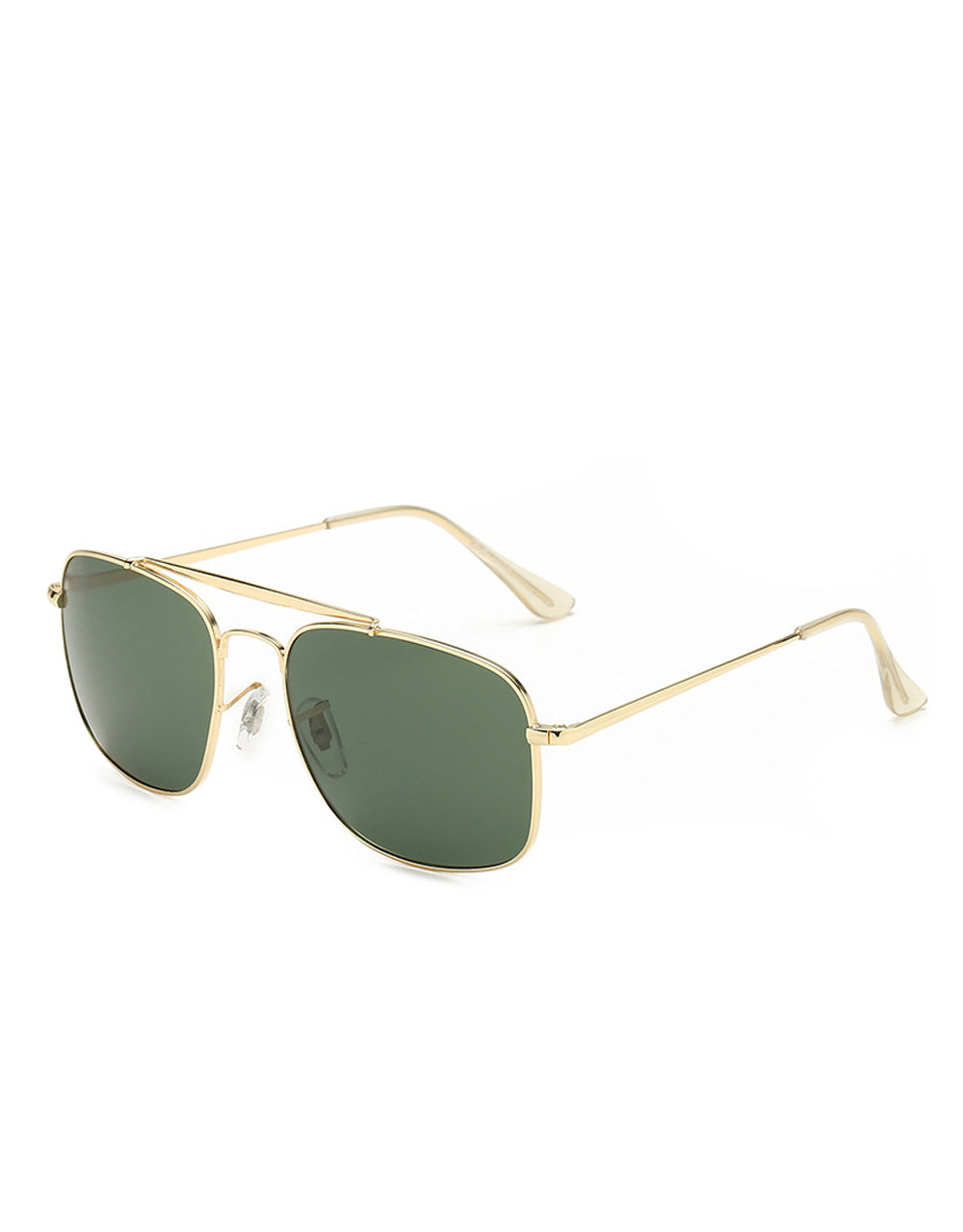 Carlito Pacino Style Sunglasses, Gold Frame / Smoke Lens
