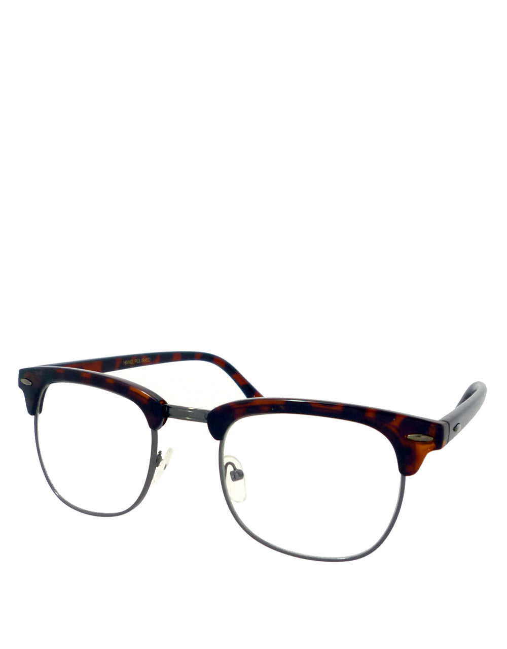 Samuel Die Vengeance Style Sunglasses, Tortoise & Gunmetal Frame / Clear Lens