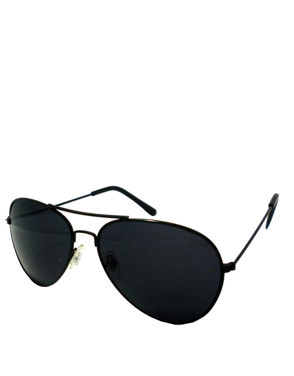 B. Instinct Douglas Style Aviator Sunglasses, Black Frame / Smoke Lens