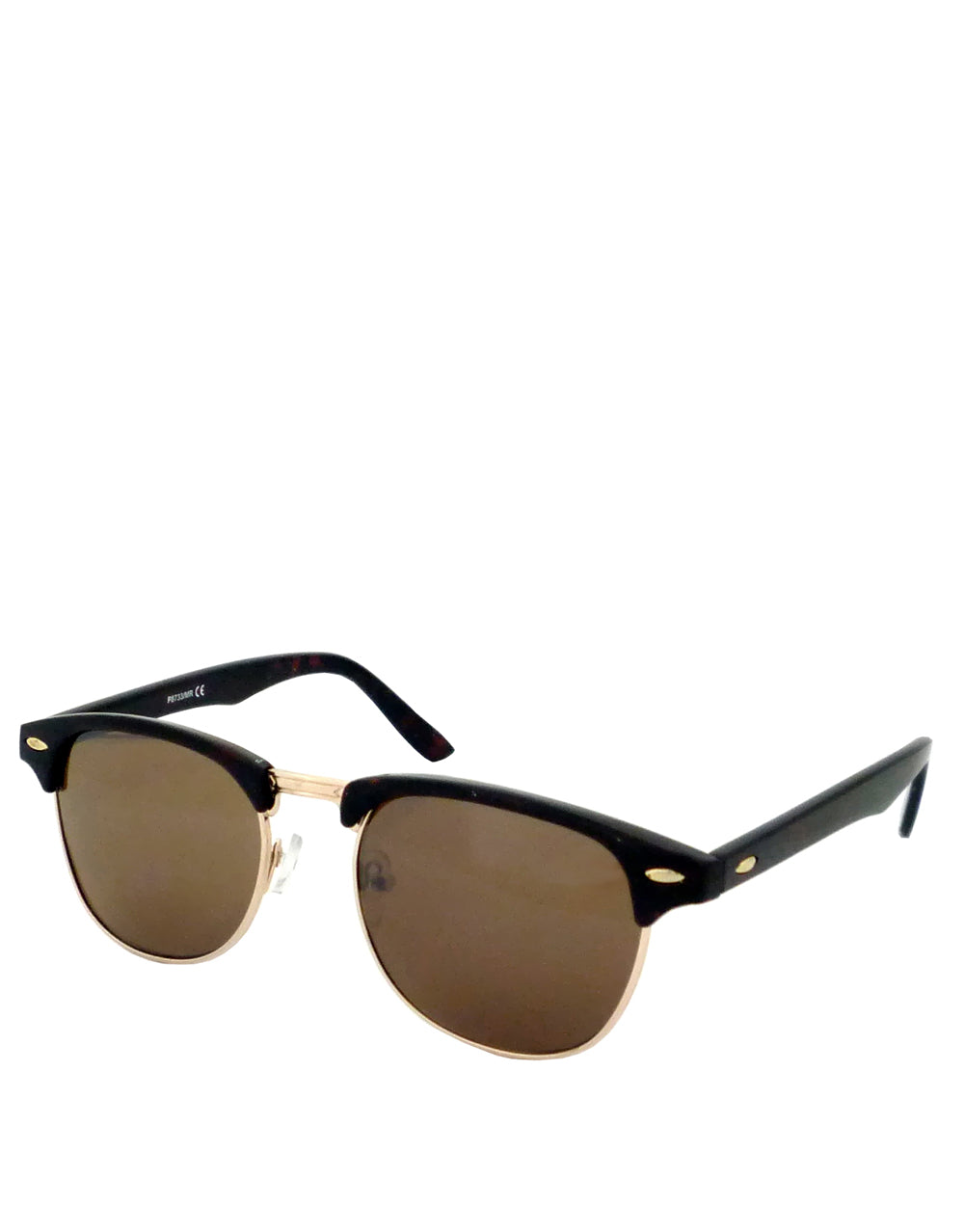 Glengarry Pacino Style Sunglasses, Tortoise & Gold Frame / Brown Lens