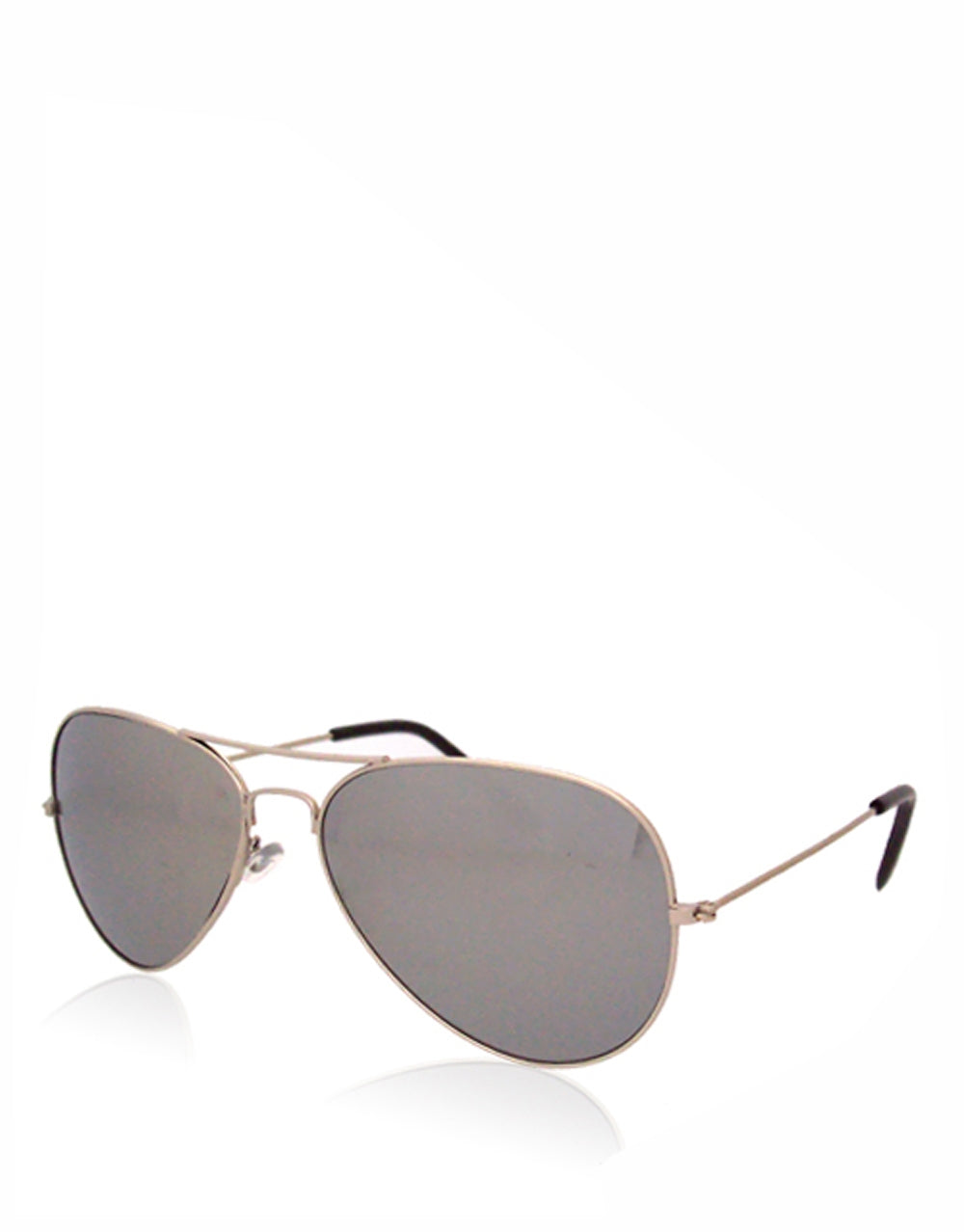 Knight Day Style 2 Sunglasses, Silver Frame / Full Mirrow Lens