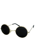 Lennon Style Teashade Round Sunglasses, Silver Frame / Smoke Mirror Lens