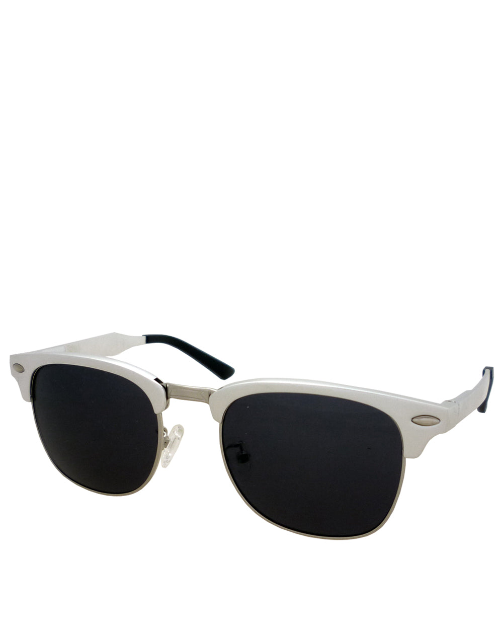 Lost Boys J. Patric Style Sunglasses, Silver Frame / Smoke Lens
