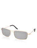 Ocean 13 Sunglasses Inspired, Damon Style, Gold Frame / Mirror Lens