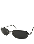 Agent Smith Style Sunglasses, Rimless / Smoke Lens