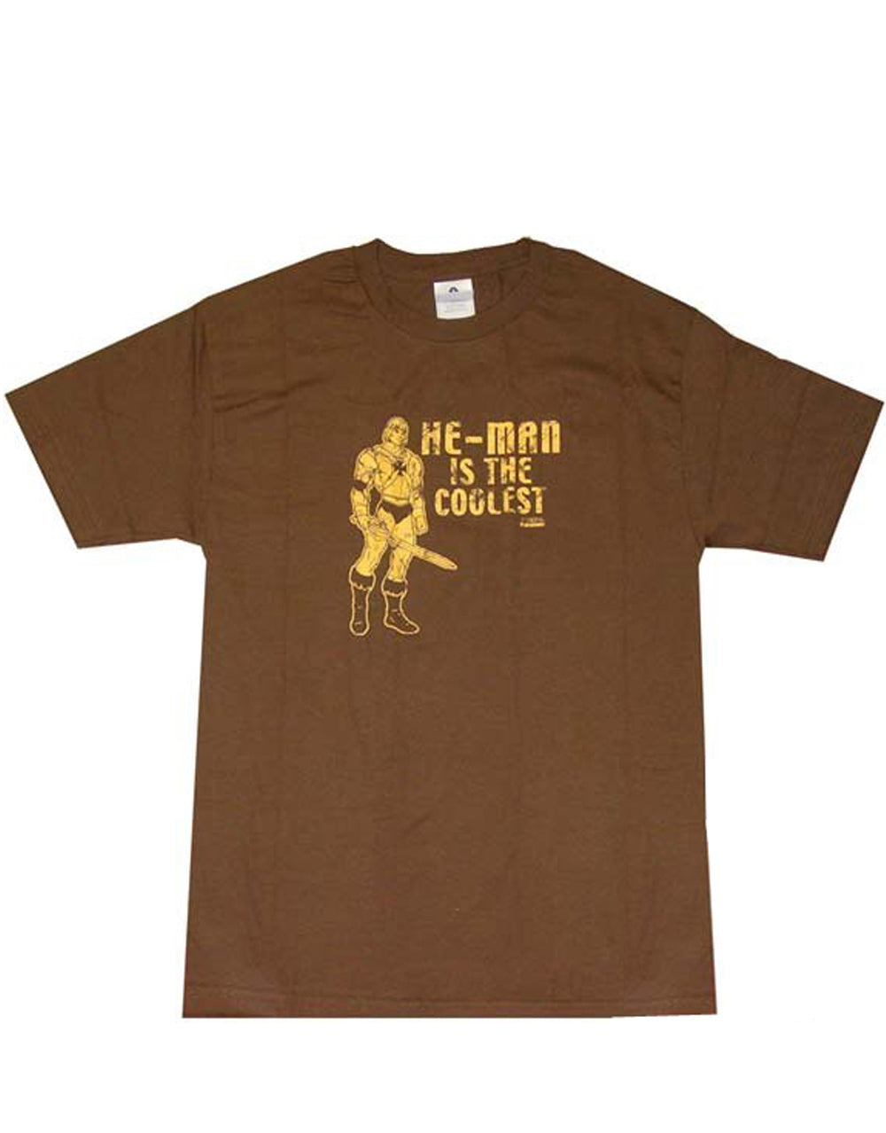 He-Man coolest graphic on a brown adult t-shirt.