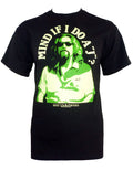 The Big Lebowski the Dude mind if I do A J graphic on a black adult t-shirt.